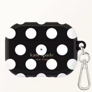 Kate Spade Black and White Polka Dot AirPods Case